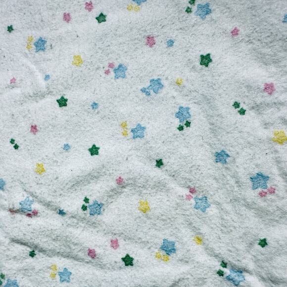 Vintage Carter’s Baby Receiving Blankets Lot of 2 Stars & Stripes 100% Cotton - Picture 4 of 8